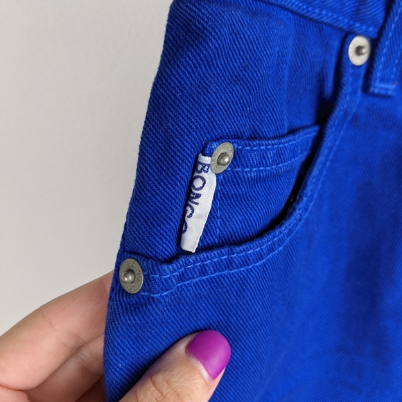 Vintage 90s Bongo Blue High Rise Jean Shorts - Picture 8 of 11